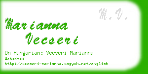 marianna vecseri business card